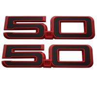 2pcs 5.0 Side Emblems 3D Badge Replacement for 2024 Mustang GT PR3Z-16228-D New (Redline)