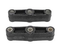 2PCS 5 1/2in Straight Leaf Spring Equalizer Bar, Cast Iron EQ R2 for Trailer Axle, Double Eye Style Leaf Springs Suspension Equalizer with Nylon Bushing for Multi Axle