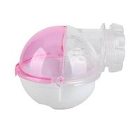 2PCS 5.12in Lovely Hamster Ball, Small Hamster Running Wheel Acrylic Hamster Cage Small Pet Guinea Pig Exercise Ball for Small Pets, 6.29 * 4.72 * 4.72inch (Pink)