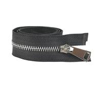 2Pcs 5# 15cm 60cm 70cm 80cm Metal Zippers Auto Lock for Down Coat Garments Shoes Pocket Sewing Accessories,Black B,Close-End-20cm