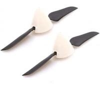 2PCS 5.1x3.1 Forward Folding Propeller Spinner Aperture 2mm Foldable Paddle With Prop Cover Compatible With RC Glider Fixed-Wing Replaceable Propellers(2PCS 4.5X3 FORWARD)