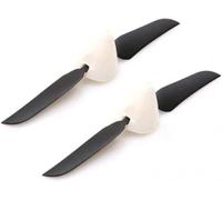 2PCS 5.1x3.1 Forward Folding Propeller Spinner Aperture 2mm Foldable Paddle With Prop Cover Compatible With RC Glider Fixed-Wing Replaceable Propellers(2PCS 5.5X3.3 FORWARD)
