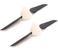2PCS 5.1x3.1 Forward Folding Propeller Spinner Aperture 2mm Foldable Paddle With Prop Cover Compatible With RC Glider Fixed-Wing Replaceable Propellers(2PCS 5.1X3.1 FORWARD)