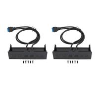 2pcs 5.25 Inch Front Panel USB Hub Dual Port 5Gbps USB3.0 Optical Drive Front Panel Computer Case Expansion Board