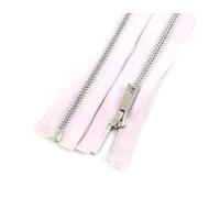 2Pcs 5# 40-80Cm Metal Zipper, Open End Auto Lock for Clothes Jacket Bag,1-Pink,80cm