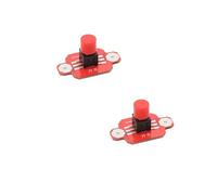 2Pcs 5.8mm Self-Locking Push Button Switch Module Electronic Building Block Kit for STEM Education, Experiments & Youth Science Projects