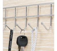 2Pcs 5 Hooks Towel and Clothes Over Door Hanger Stylish Storage Solution with No Installation Hassle