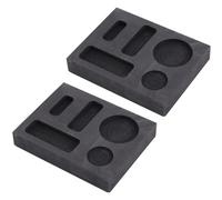 2pcs 5-in-1 Graphite Ingot Molds, Mini Metal Casting Smelting Molds for Melting & Refining Silver Brass Zinc Aluminum Gold Copper DIY Jewelry Making & Metalworking Supplies