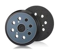 2PCS 5-Inch 8-Hole Replacement Backing Pad, Sander Backing Pads for Makita BO5030 BO5031 BO8041 BO5041, Round Hook and Loop Backing Pad for Polishing Buffing, Velcro Sanding Pads 743081-8