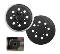 2Pcs 5 Inch 8 Hole Replacement Sander Pad for Bosch,125mm Sanding Backing Pad with Hook & Loop for Bosch PEX 300/400 AE Random Orbit Sander Sanding Pad,Sanding Discs Polishing Pads for Orbital Sander