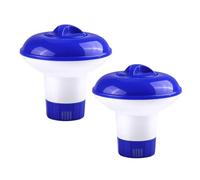 2Pcs 5 Inch Floating Chlorine Dispenser for Hot Tubs, Swimming Pools - Adjustable Chlorine Tablets Floater Holder, Hot Tub Accessories for Spas, Paddling Pools and Pool Chemicals