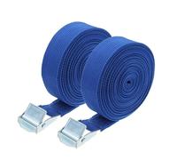 2Pcs 5 Meters Tensioning Belts Adjustable Cargo Straps For Car Motorcycle Bike Ratchet Tie-Down Belt Luggage Bag Bind(Blue)