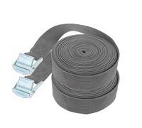 2Pcs 5 Meters Tensioning Belts Adjustable Cargo Straps For Car Motorcycle Bike Ratchet Tie-Down Belt Luggage Bag Bind(Grey)