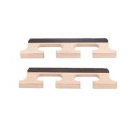 2pcs 5-String Banjo Bridge Banjo Standard Wooden Bridge Banjos Accessories Banjo Bridge Parts Replacement