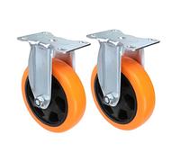 2pcs 5 Swivel Caster Wheels Swivel Casters Heavy Wheels for Furniture 360 Degree Wheels Heavy Duty Wheels Pu Wheels Wheel for Handcart Wheel Polyurethane Wheel Trolley