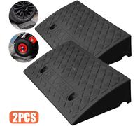 2pcs 50*27cm*7cm/ 50*27cm*9cm Car Access Ramp Triangle Pad Speed Reducer Durable Threshold for Automobile Motorcycle Heavy Wheel 2pc 50x27cmx7cm