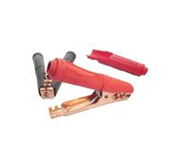 2PCS 500A Battery Clamps, 150mm Heavy Duty Alligator Clips with Red & Black Insulation