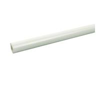 2pcs 500mm Fiberglass Tube - Lightweight Black & White Hollow Rods for Insulation and Construction(White,4x2x500mm)