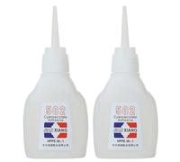 2PCS 502 Glue, 30g Instant Adhesive Waterproof Quick Drying 502 Super Glue for Metal, Glass, Plastic, Leather Repairing, Super