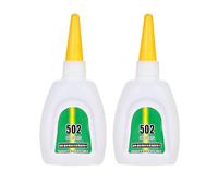 2Pcs 502 Super Glue,Instant Quick-Drying Special Glue,Quick Dry Cyanoacrylate Strong Adhesive,Quick Bond Leather Rubber Metal Etc,for Daily in The Office, Easy to Use