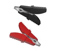 2Pcs 50A Alligators Clips Experiment Spring Clamp PVC Sheathed Clamps Leads Electrical Clip Experiment Spring Electric Clips for Car Auto Vehicle