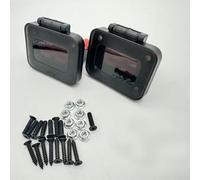 2PCS, 50A Battery Quick Connector for Style Connectors, Flush Mount Panel Socket with Transparent Cover, PC Flame-Retardant Material, IP20 Rated, 600V, 12-6 AWG Wire, Black