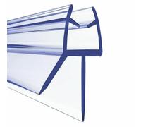 2pcs 50cm Transparent PVC Sealing Strip Bath Shower Strip Seal for Screens Doors Fits 4-6mm Glass Seals Gaps Bathroom Accessory-17mm