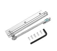 2pcs 50KG Adjustable Door Closer Aluminum Alloy Automatic Spring Soft Close Fire-Proof Heavy Duty Hardware for Doors(White)