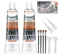 2Pcs 50ml Dishwasher Rust Repair,Dishwashers Cutlery Basket Universal,White Dishwasher Rack Repair Coating Specially Developed for dishwashers Basket repairs Waterproof High Temperature Resistant