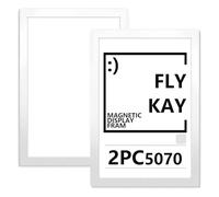 2PCS 50X70 Magnetic Photo Frames, Self Adhesive Magnetic Picture Diamond Painting Art Display Frame, Waterproof Clear Sign Holders for Notices, Certificate, Poster, Ads, Documents