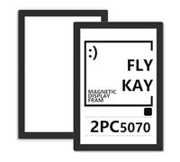 2PCS 50X70 Magnetic Photo Frames, Self Adhesive Magnetic Picture Diamond Painting Art Display Frame, Waterproof Clear Sign Holders for Notices, Certificate, Poster, Ads, Documents