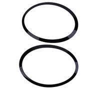 2Pcs 51137300631 Headlight Trim Ring Driver Passenger Side Headlight Trim Ring Bezel for MINI F55 F56 F56 F57 2014-2019 Gloss Black Car Headlight Head Lamp Trim