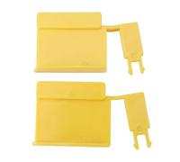 2PCS 5197420B Lock Tab Clips Premium Plastic Filter Band Pool Accessory Secure Cartridge Filter Locking Mechanism for Waterway Pump Bright Yellow 10x6cm