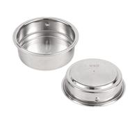 2pcs 51mm Portafilter Basket, Stainless Steel Pressurized Espresso Coffee Filter Basket for 51mm Espresso Machines (1 Cup + 2 Cup Capacity)
