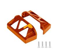 2Pcs #5315 Aluminum Alloy Guards Steering Servo Protector For 1/10 RC Car For Tra-xxas For E-Revo 2.0 For Sl-ayer Pro 4x4(Orange)