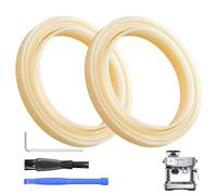 2Pcs 54mm Coffee Machine Brew Group Head Seal Gasket Silicone Steam Ring with Replacement Tools for Breville Sage Espresso Machines 878/870/860/840/810/500/450/500 Compatible with Sage 880/878/875