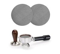 2Pcs 54mm Puck Screen (1.7mm) 150μm Stainless Steel Espresso Filter for Bottomless Portafilter Barista Accessories Improves Extraction Easy Clean Fits 54mm Portafilter Baskets Espresso Machines