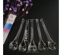 2Pcs 56/74/120mm Waterdrop Chandelier Crystal Glass Ceiling Lamp Lighting Pendant Part Hanging Teardrop Prism DIY,74mmx16mm