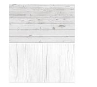 2pcs 57 * 87CM Photography Backdrops 2 Sided Wood Grain Photo Background Wallpaper Studio Waterproof Products Photographic Props For Product(White)