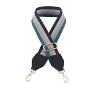 2pcs 5CM Wide DIY Single Shoulder Crossbody Strap Adjustable Jacquard Pattern Bag Striped All-In-One For Canvas Bag(Black,Mix color 05)