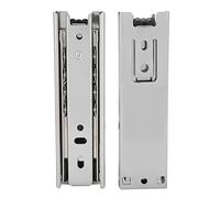 2Pcs 5in Drawer Slides, Short Drawer Rails Furniture Guide Rail Full Extension Side Mount Sliding Kitchen Cupboard Hardware for Cabinets, Closets