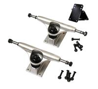 2Pcs 5inch Aluminum Longboards Skateboards Truck Replacement Skateboards Wheel Bracket for Skate Board Longboards Professional Bridge Skate Board Bracket Base