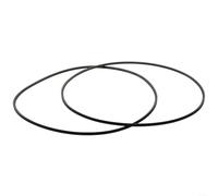 2PCS 5M690 Polyurethane V-Belt Set, Lathe Drive Belt Replacement for Metalworking Machine Motor Transmission, Black, High Tensile Strength and Cold Resistant for Stable Performance