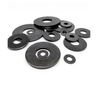 2pcs/5pcs/10pcs/20pcs/25pcs M3 M4 M5 M6 M8 M10 M12 M14 M16 Black Grade Large Size Oversize Flat Washer Plain(5pcs M10x28x2mm)