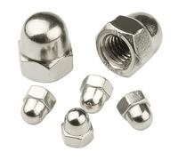 2PCS/5PCS/10PCS/20PCS/50PCS 304 Stainless Steel Hex Cap Nut Domed Nuts For Decrotive Rivet(M8x10pcs)