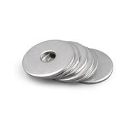 2pcs/5pcs/10pcs/25pcs/50pcs M2.5 M3 M3.5 M4 M5 M6 M8 M10 M12 M14 M16 A2-70 304 Stainless Steel Large Size Oversize Big Wider Flat Washer Plain Gasket (M8 10pcs)