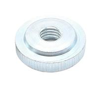 2PCS/5PCS/10PCS M3 M4 M5 M6 M8 M10 Black Zinc Nickel Plated Steel Small Step Knurled Thin Thumb Nut Iinstrument Hand Tighten Nuts(Blue zinc plated,M8 2pcs)
