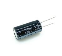 2pcs 5pcs 450v 100UF 450v100UF aluminum electrolytic capacitor size 18 * 35 20% RUAJOGYNVM(5pcs)