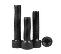2pcs/5pcs DIN912 Left Hand Thread Hex Socket Screw M3 M4 M5 M6 M8 Grade 12.9 Hexagon Socket Left Reverse Head Cap Screw(X25mm,M6 5pcs)