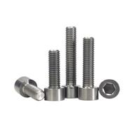 2PCS-5PCS DIN912 TA2 Gr2 Titanium Hexagon Hex Socket Cap Head Screw M1.6 M2 M2.5 M3 M4 M5 M6 M8 M10 Length 6mm To 60mm(40mm,M8 2pcs)